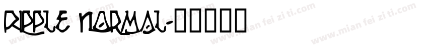 Ripple Normal字体转换